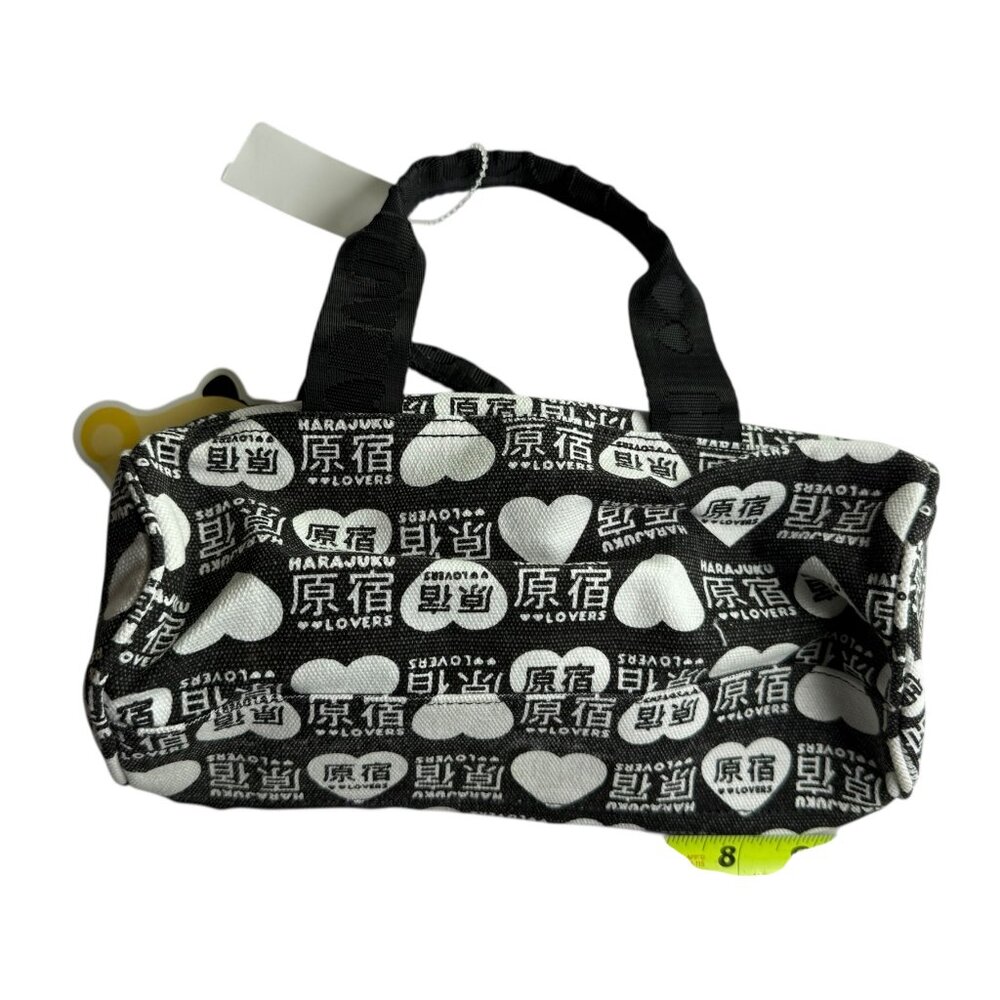 New NWT HARAJUKU Lovers Mini Bag. Hearts. Black White Gwen Stefani Mini Bag - Picture 5 of 6